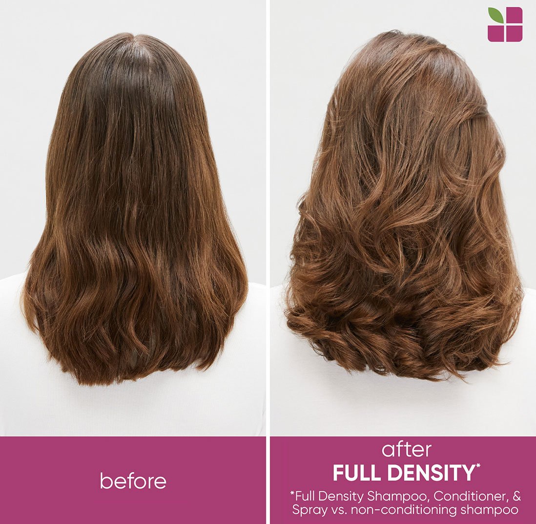 Full Density for thin hair before and after 