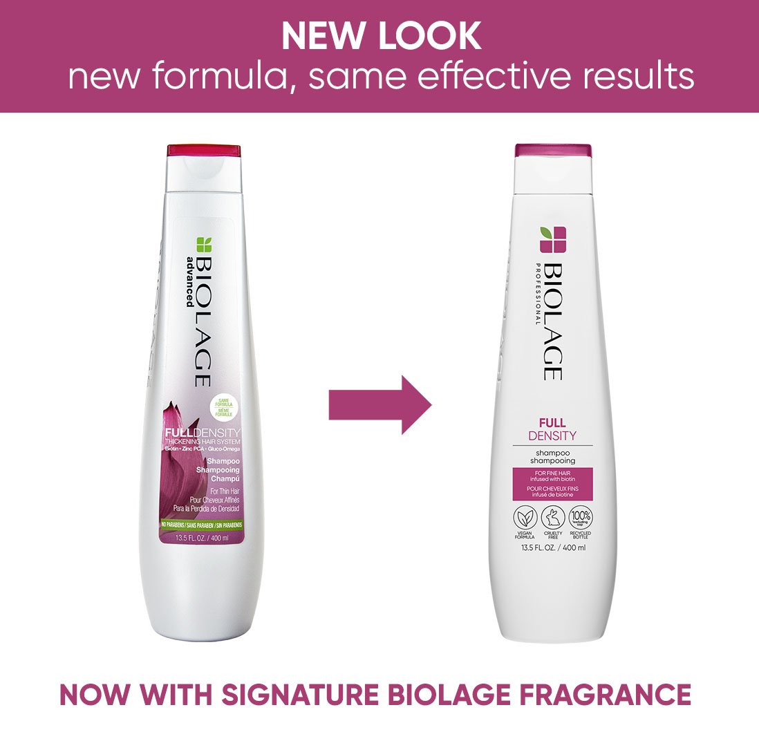 Full Density Shampoo for Thin Hair. New Look, New Formula, Same Iconic Results 